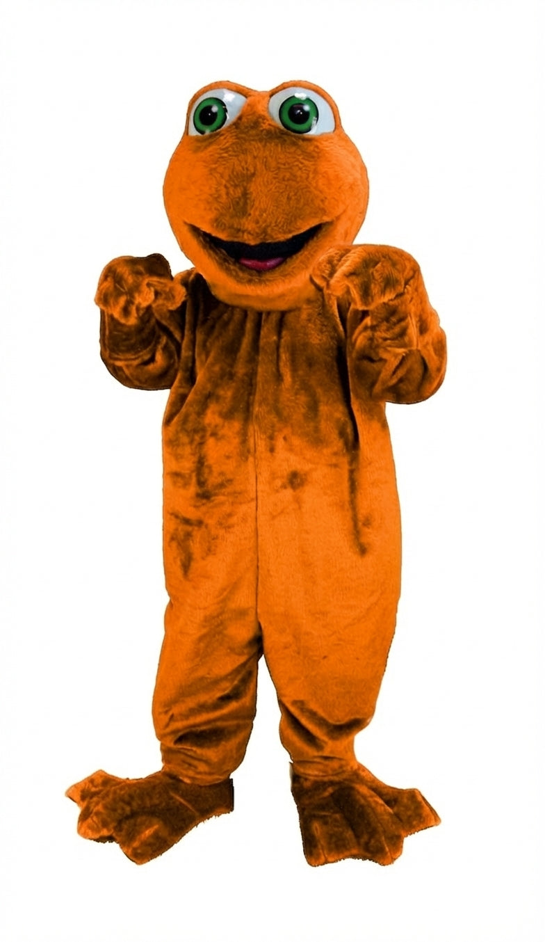 Frog Mascot (Thermolite) - Short fur / Tiger Orange mascot costume