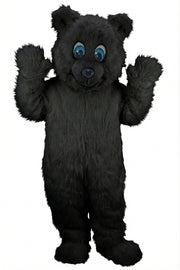 Frosty Polar Bear Mascot - Long fur / Black mascot costume