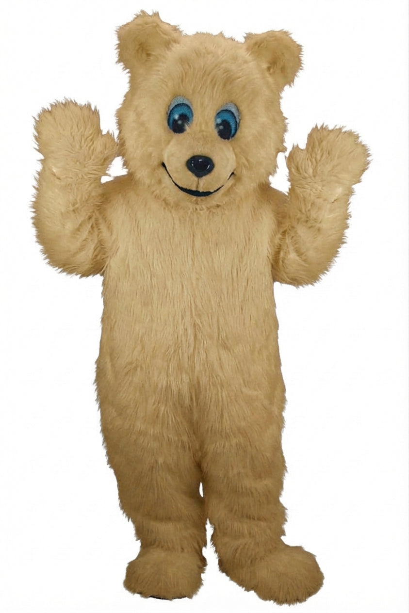Frosty Polar Bear Mascot - Long fur / Tan mascot costume
