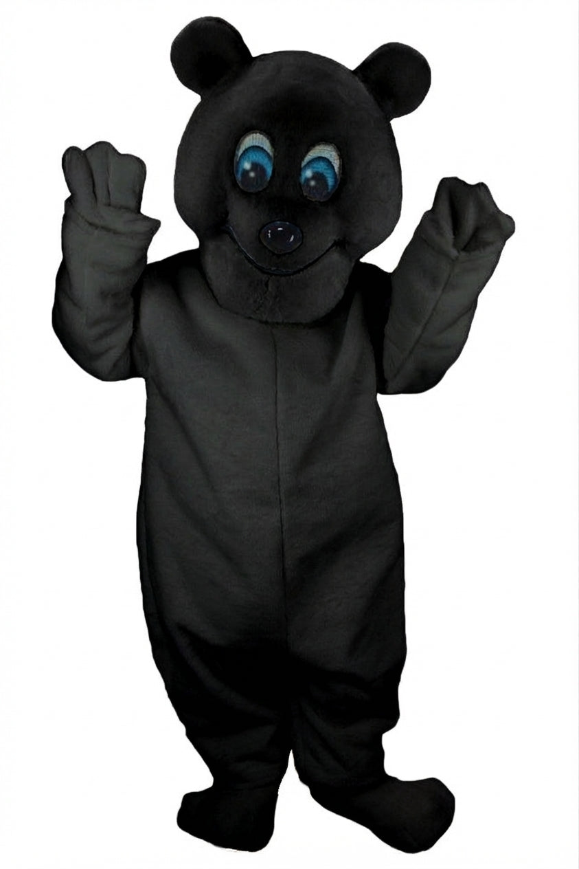 Frosty Polar Bear Mascot - Short fur / Black mascot costume