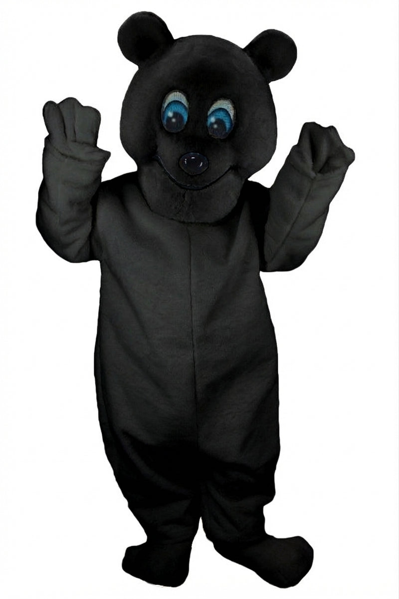 Frosty Polar Bear Mascot - Short fur / Black mascot costume