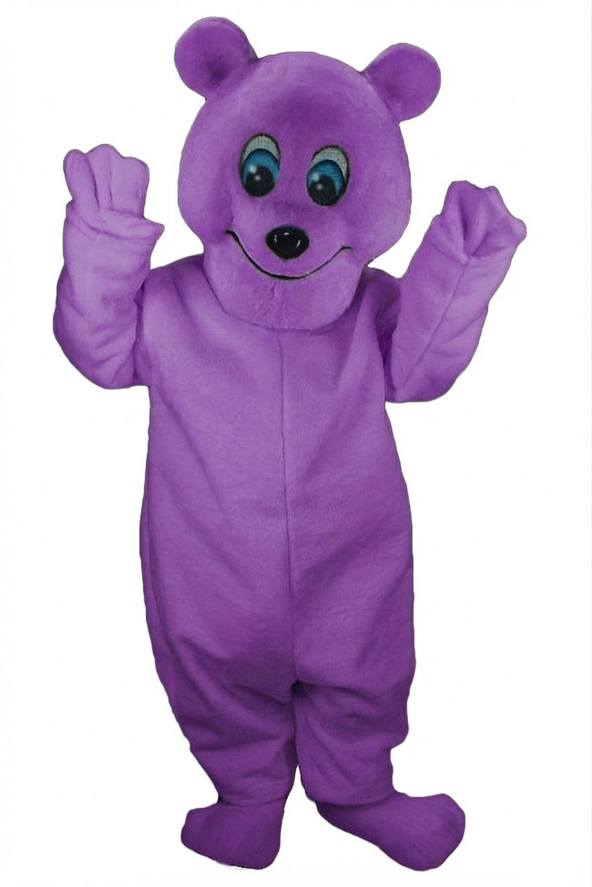 Frosty Polar Bear Mascot - Short fur / Purple mascot costume