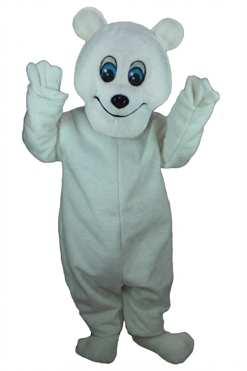 Frosty Polar Bear Mascot - Short fur / White mascot costume