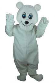Frosty Polar Bear Mascot - Short fur / White mascot costume