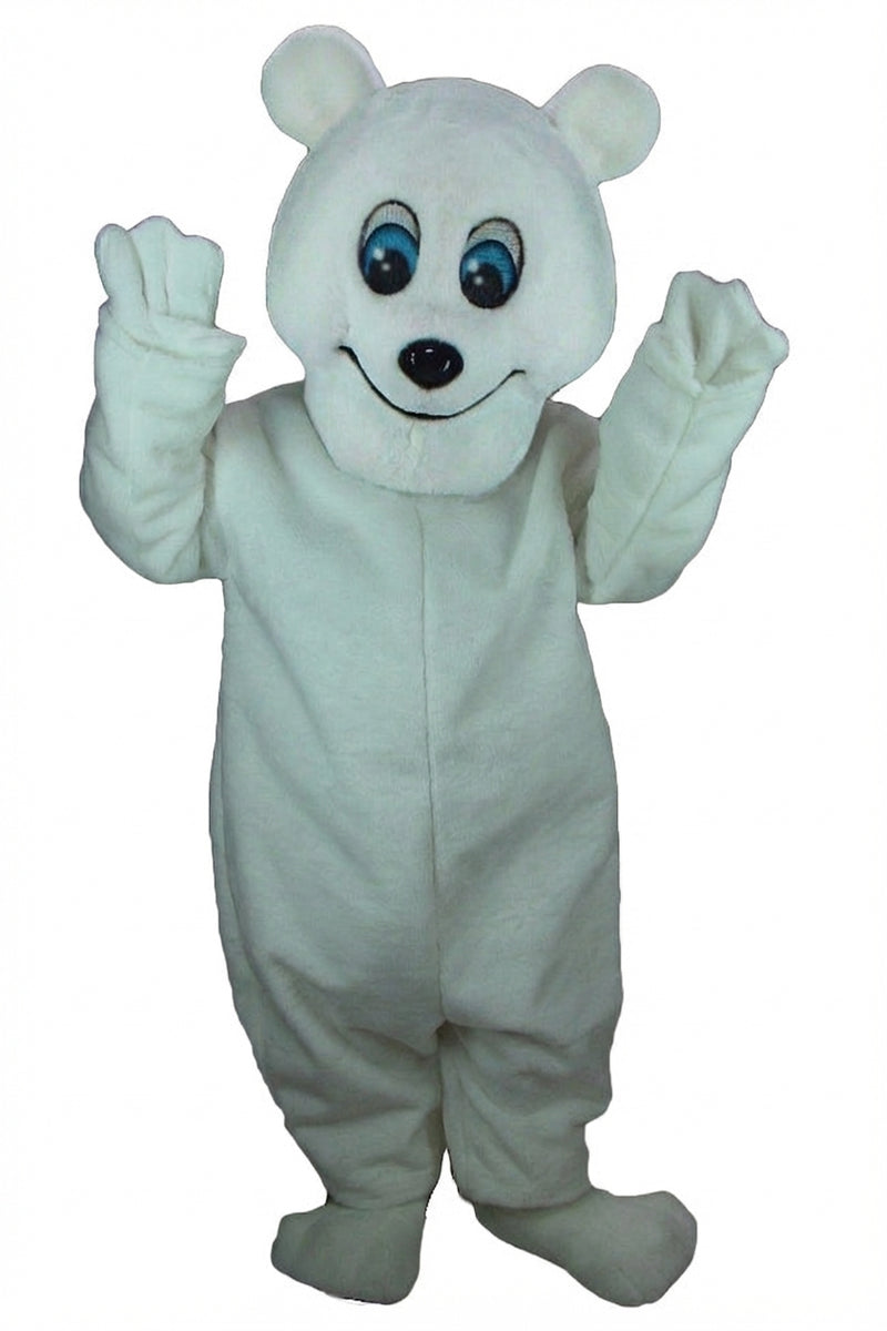 Frosty Polar Bear Mascot - Short fur / White mascot costume