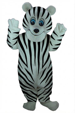 Frosty Polar Bear Mascot - Short fur / Zebra mascot costume