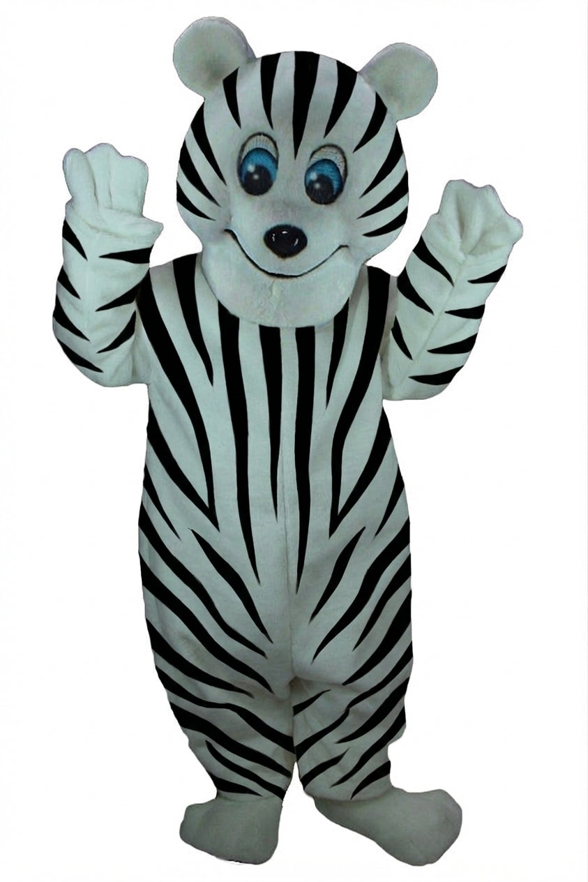 Frosty Polar Bear Mascot - Short fur / Zebra mascot costume