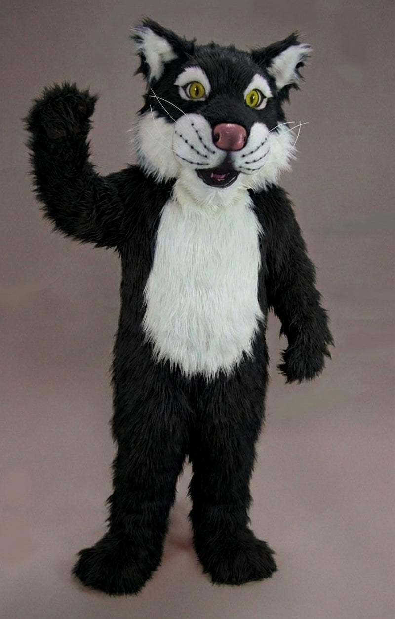 Funny Tiger Mascot - Long fur / Black mascot costume
