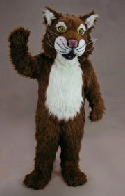 Funny Tiger Mascot - Long fur / Dark Brown mascot costume