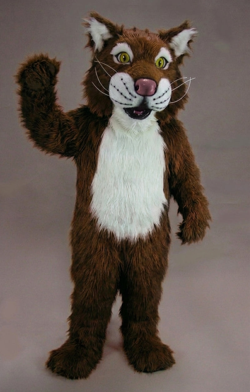 Funny Tiger Mascot - Long fur / Dark Brown mascot costume