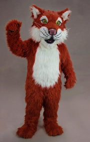 Funny Tiger Mascot - Long fur / Rust mascot costume