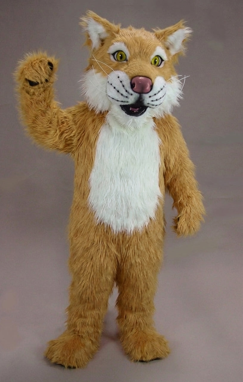 Funny Tiger Mascot - Long fur / Tan mascot costume