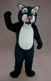Funny Tiger Mascot - Short fur / Black mascot costume