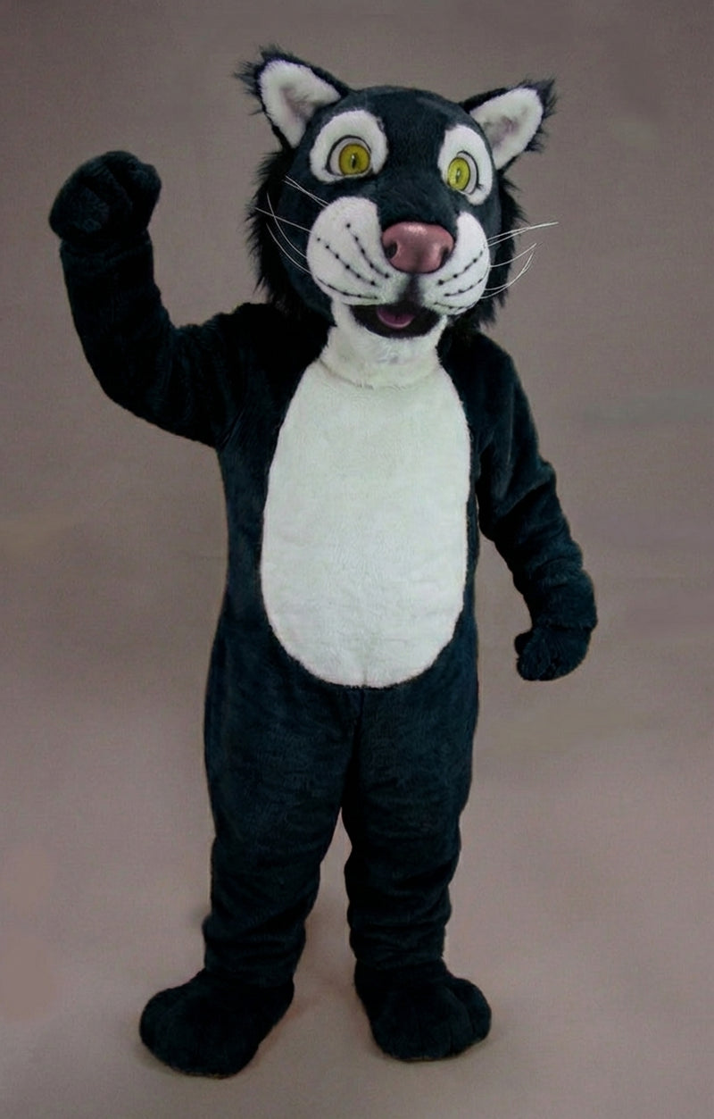 Funny Tiger Mascot - Short fur / Black mascot costume