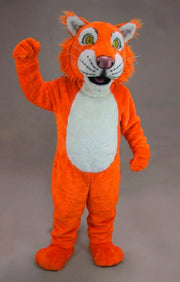 Funny Tiger Mascot - Short fur / Bright Orange mascot costume