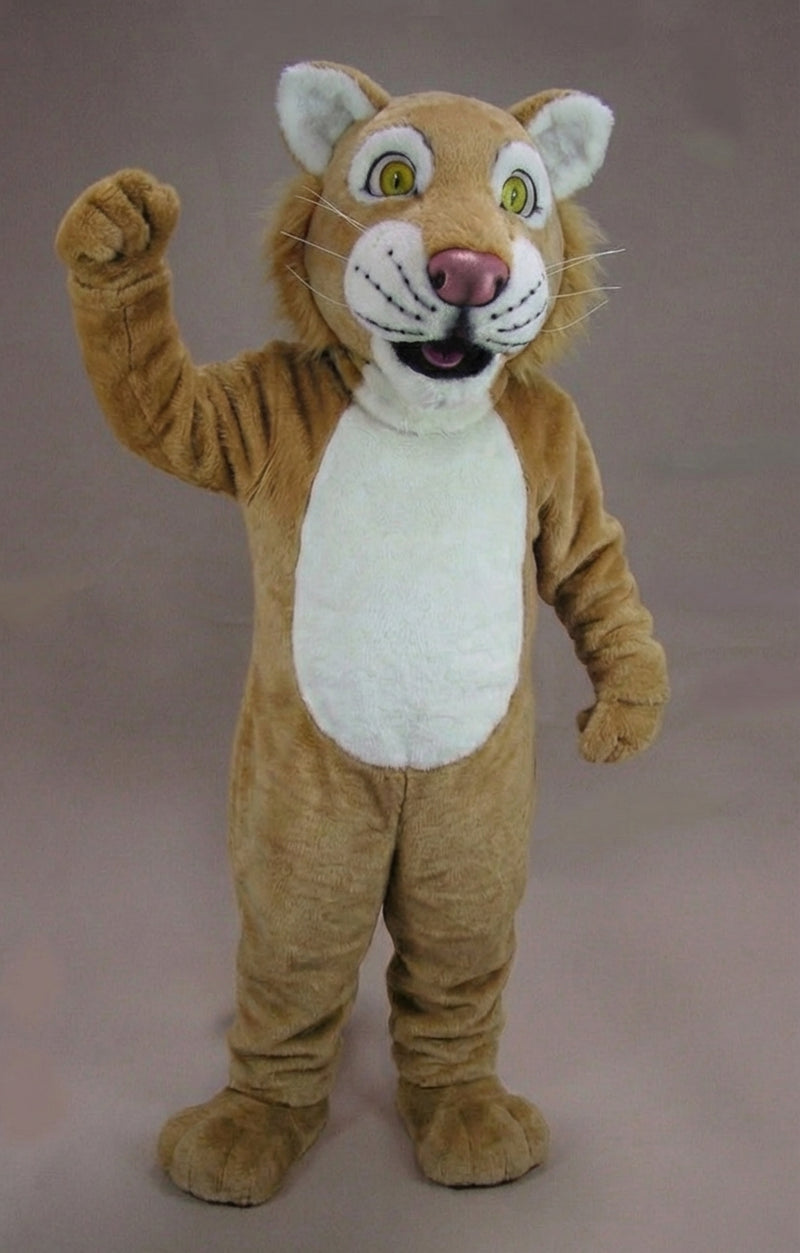 Funny Tiger Mascot - Short fur / Light Brown mascot costume