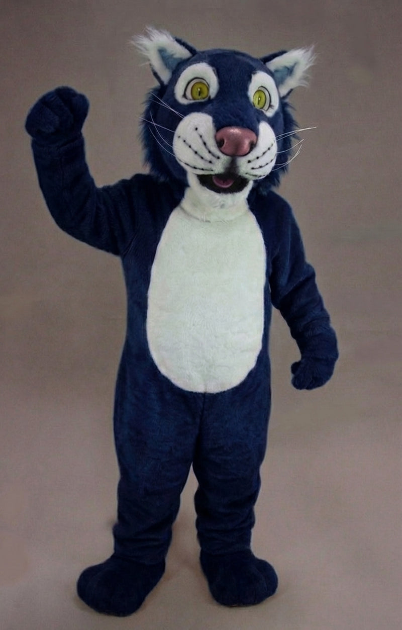 Funny Tiger Mascot - Short fur / Navy Blue mascot costume