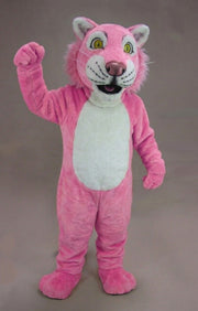 Funny Tiger Mascot - Short fur / Pink mascot costume