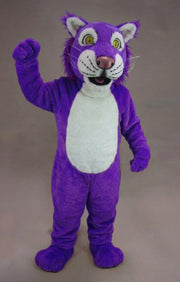Funny Tiger Mascot - Short fur / Purple mascot costume