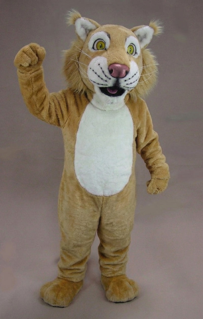 Funny Tiger Mascot - Short fur / Tan mascot costume