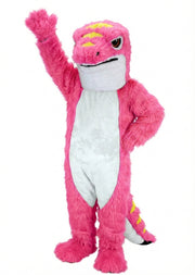 Gecko Mascot (Thermolite) - Long fur / Bright Pink mascot costume