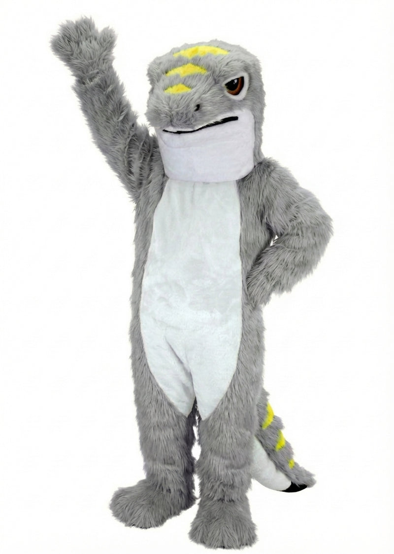 Gecko Mascot (Thermolite) - Long fur / Grey mascot costume