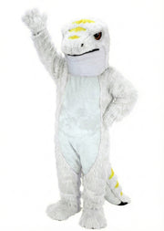 Gecko Mascot (Thermolite) - Long fur / White mascot costume