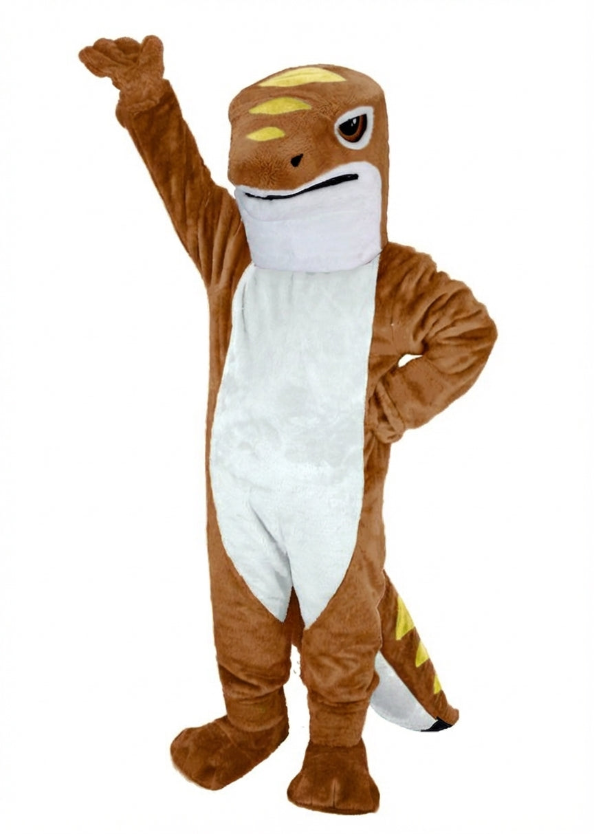 Gecko Mascot (Thermolite) - Medium fur / Brown mascot costume