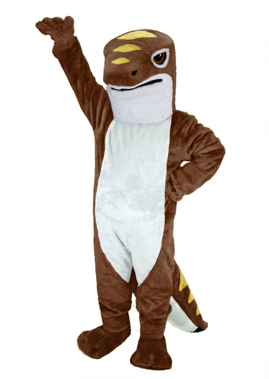 Gecko Mascot (Thermolite) - Short fur / Chocolate Brown mascot costume