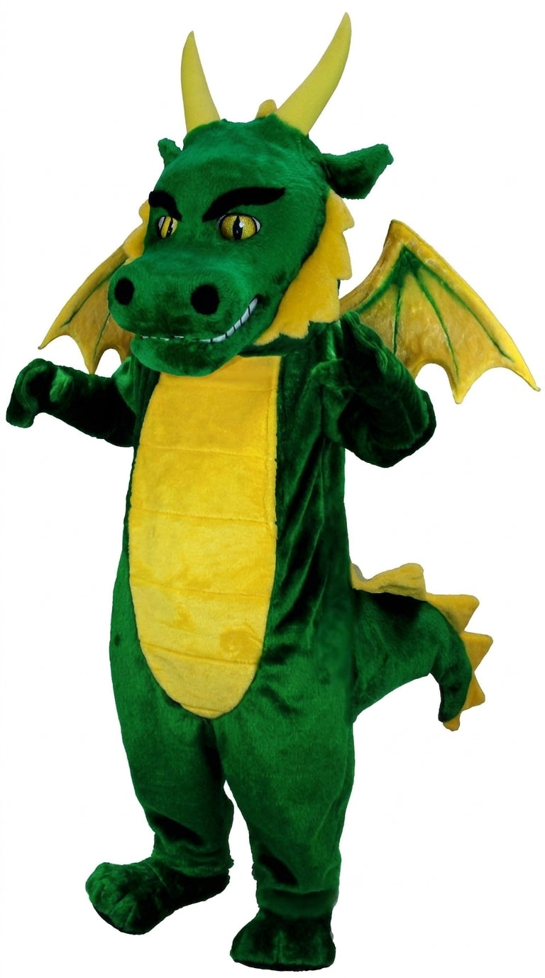 Green Dragon Mascot Costume (Thermolite) - professional mascot costume from The Mascot Store