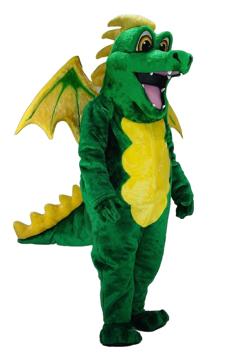 Green Dragon Mascot Costume - professional mascot costume from The Mascot Store