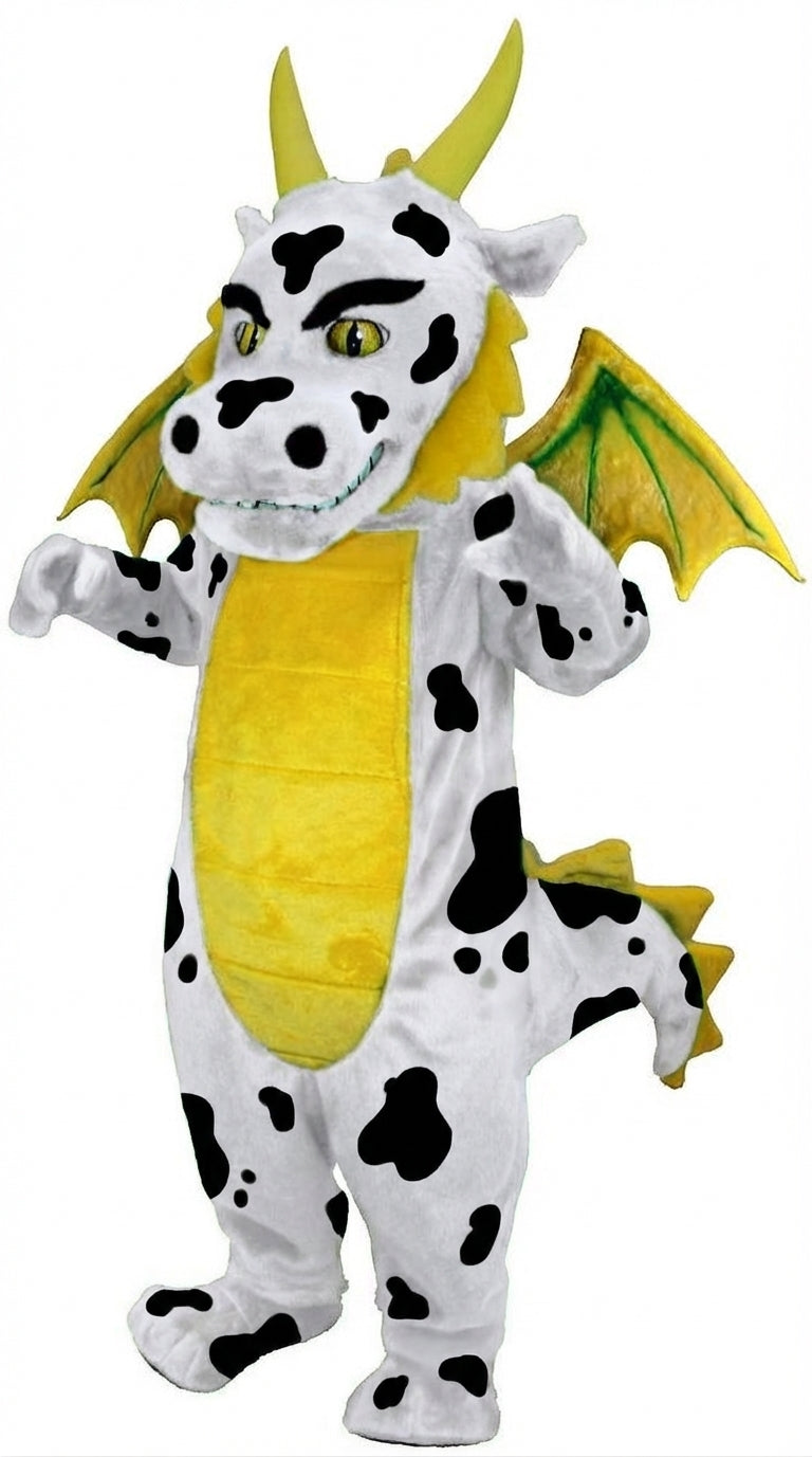 Green Dragon Mascot (Thermolite) - Short fur / Dalmatian mascot costume