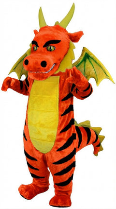 Green Dragon Mascot (Thermolite) - Short fur / Tiger mascot costume