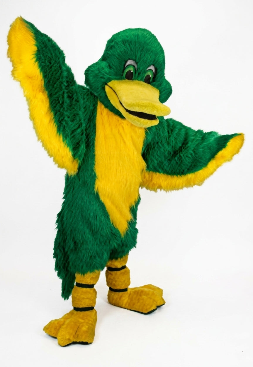 Green Duck Mascot Costume (Thermolite) - professional mascot costume from The Mascot Store