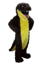 Green Snake Mascot - long fur Dark Brown