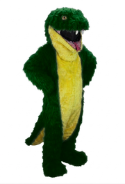 Green Snake Mascot - long fur Green