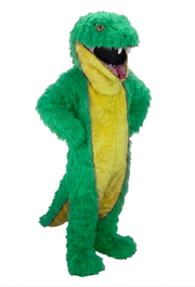 Green Snake Mascot - long fur Lime