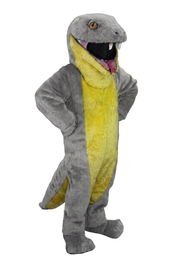 Green Snake Mascot - short fur Grey