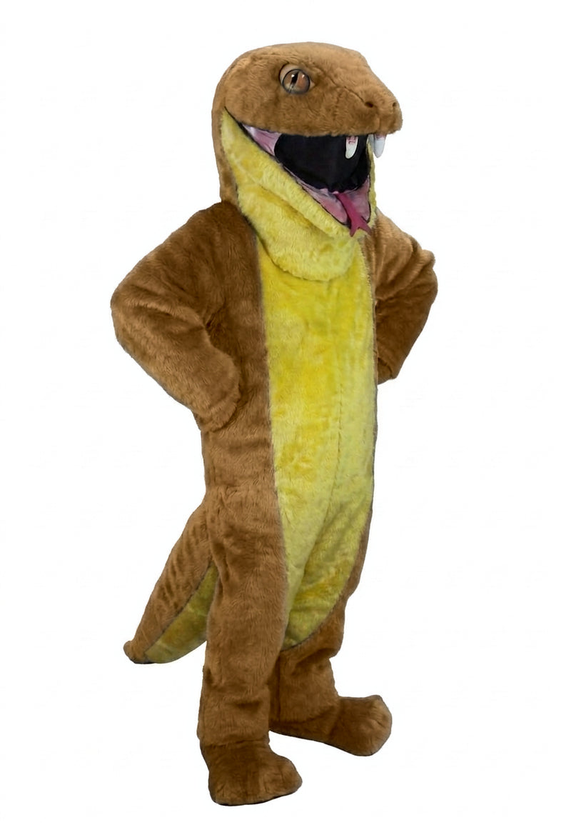Green Snake Mascot - short fur Light Brown