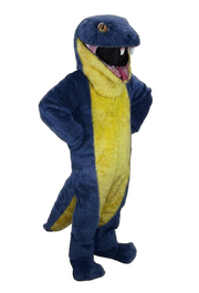 Green Snake Mascot - short fur Navy Blue