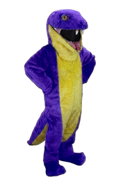 Green Snake Mascot - short fur Purple