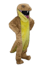 Green Snake Mascot - short fur Tan