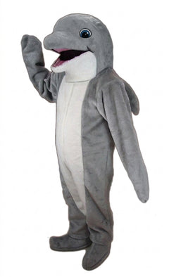 Grey Dolphin Mascot Costume - professional mascot costume from The Mascot Store