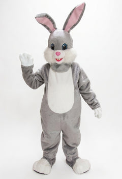 Grey Easter Bunny Rabbit Mascot Costume - professional mascot costume from The Mascot Store