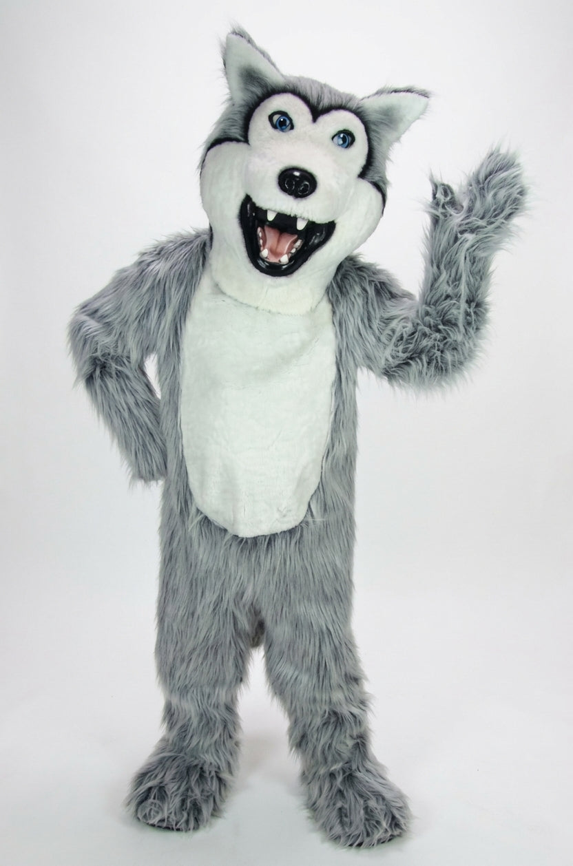 Grey Husky Mascot (Polyfoam) Costume - professional mascot costume from The Mascot Store