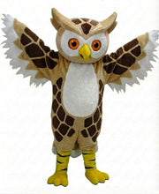 Grey Owl Mascot - Short fur / Giraffe mascot costume