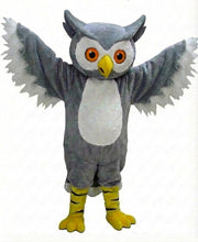 Grey Owl Mascot - Short fur / Grey mascot costume