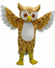 Grey Owl Mascot - Short fur / Leopard mascot costume
