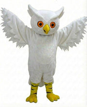 Grey Owl Mascot - Short fur / White mascot costume
