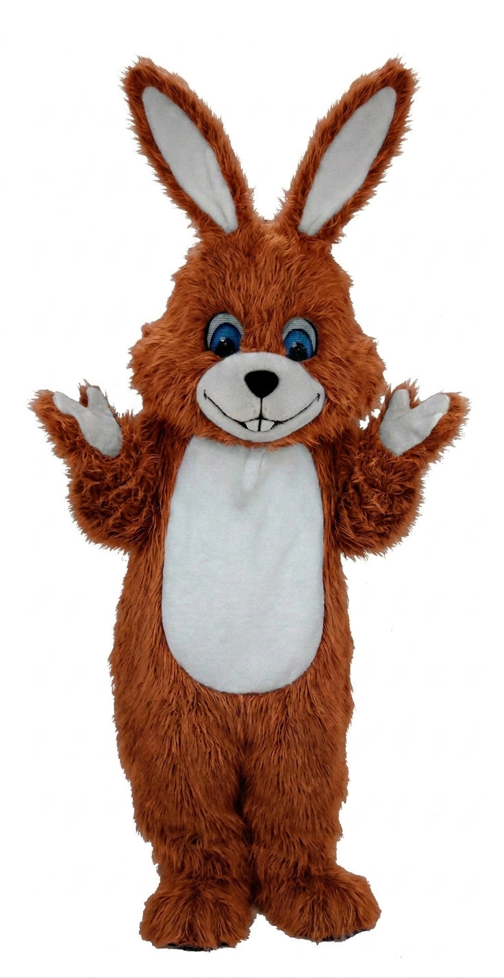Grey Rabbit Mascot (Thermolite) - Long fur / Rust mascot costume